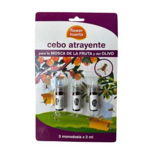 Cebo atrayente para la mosca de la fruta y del olivo